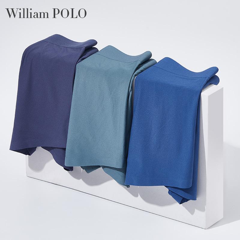 Áo quần nam POLO của William, quần lót nhựa bọc sợi tằm, quần ngắn dây đan.