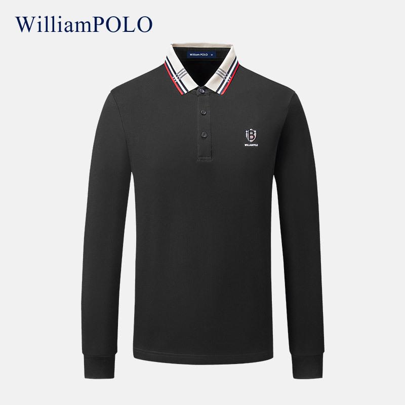 Áo Polo ông hoàng Anh Paul 2022 mẫu mới màu đơn giản thương mại nghỉ dưỡng áo Polo dài tay.