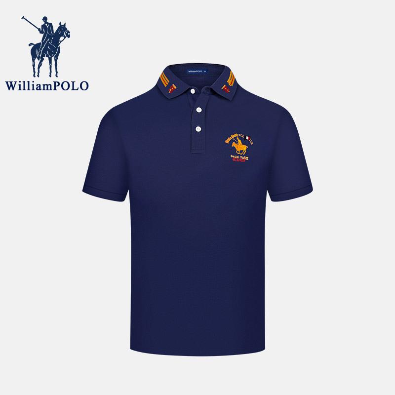 Áo Polo mới mùa hè của WilliamPOLO cho sỉ thời trang nhẹ kinh doanh nghỉ dưỡng đơn giản.